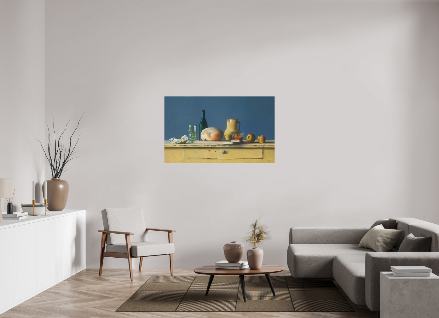 131,8 x 80 cm, Directdruk op dibond Our Daily bread