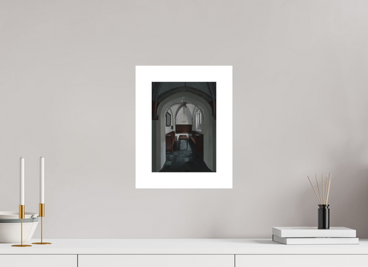 20 x 28 cm, Artprint op aquarelpapier Chapel of the Holy Spirit at the St. Bavochurch Haarlem
