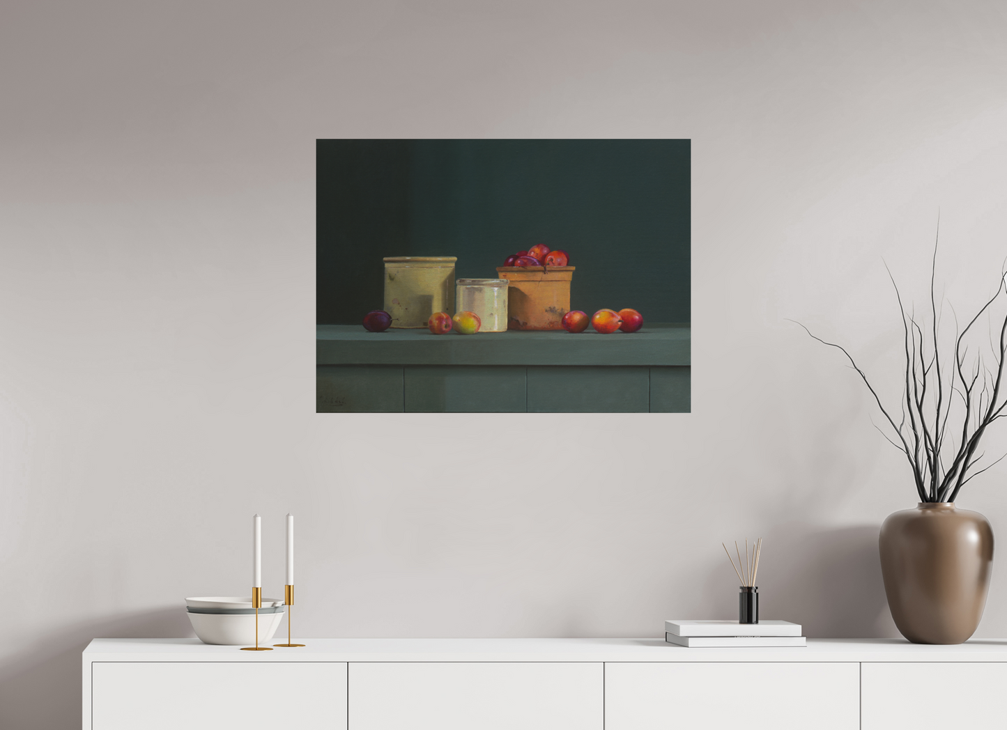 82 x 60 cm, Directdruk op dibond Plumconfiture
