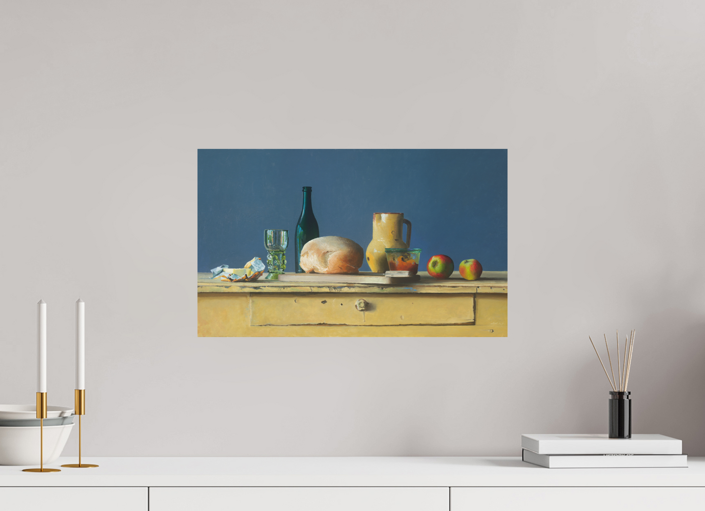 49,4 x 30 cm, Directdruk op dibond Our Daily bread