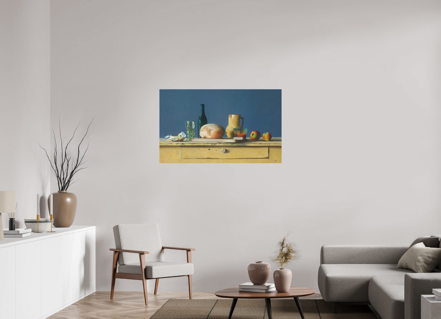 115,3 x 70 cm, Directdruk op dibond Our Daily bread