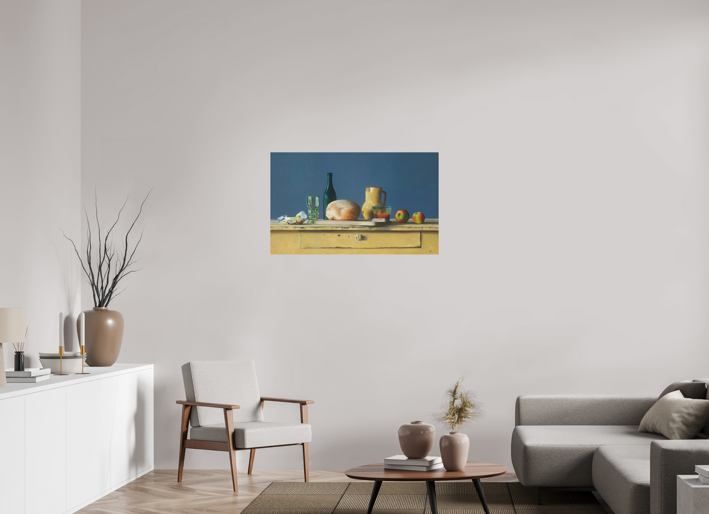 98,8 x 60 cm, Directdruk op dibond Our Daily bread