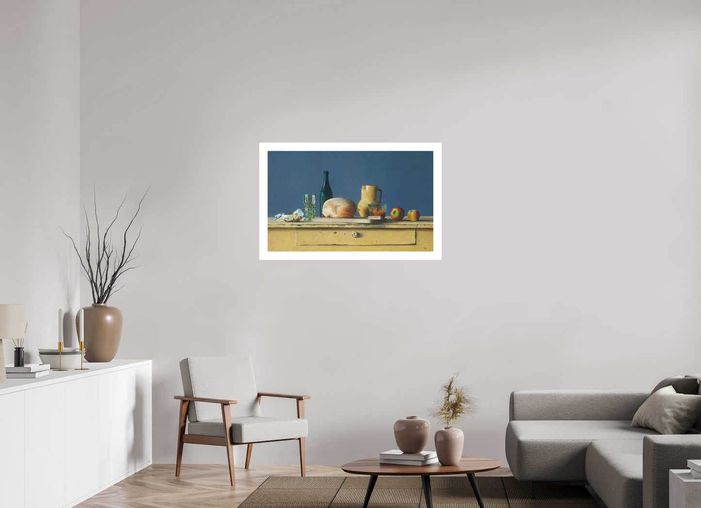 98,8 x 60 cm, Artprint op aquarelpapier Our Daily bread