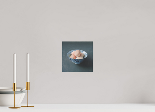 20 x 20 cm, Directdruk op dibond Eggs in a Chinese Bowl