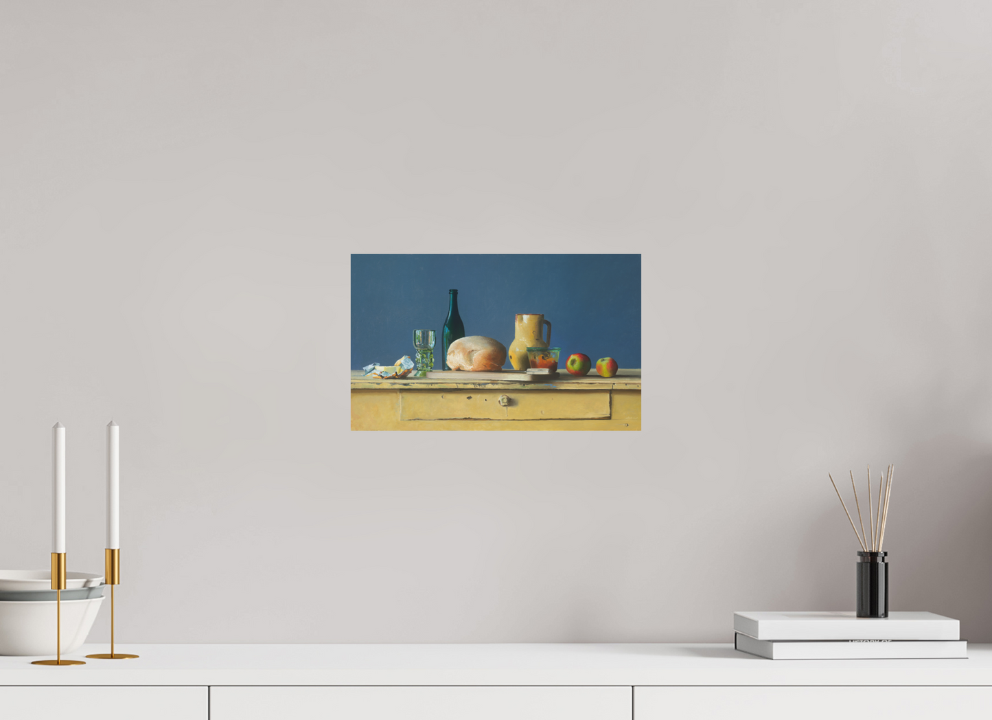 32,9 x 20 cm, Directdruk op dibond Our Daily bread