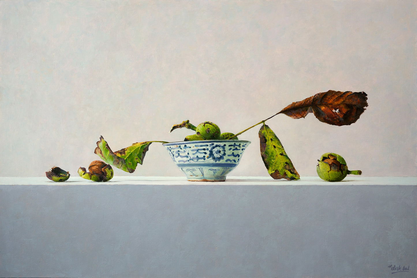Walnuts in Chinese bowl