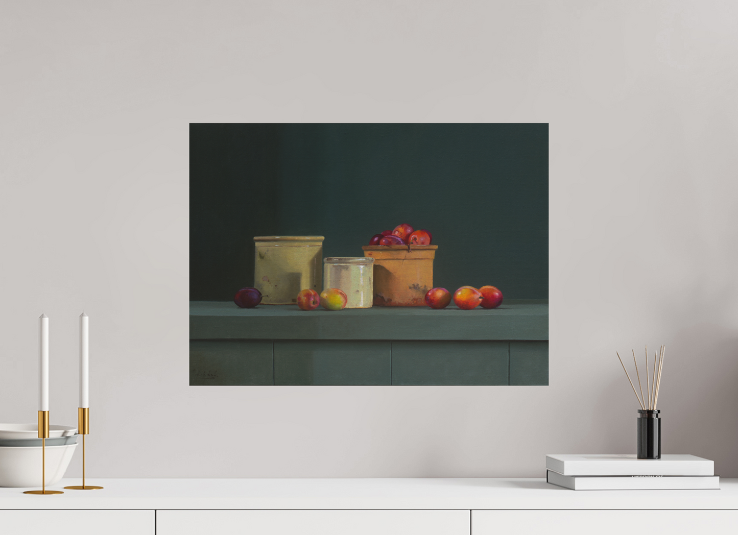54,7 x 40 cm, Directdruk op dibond Plumconfiture