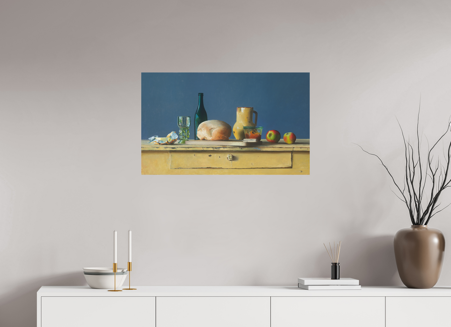 82,3 x 50 cm, Directdruk op dibond Our Daily bread