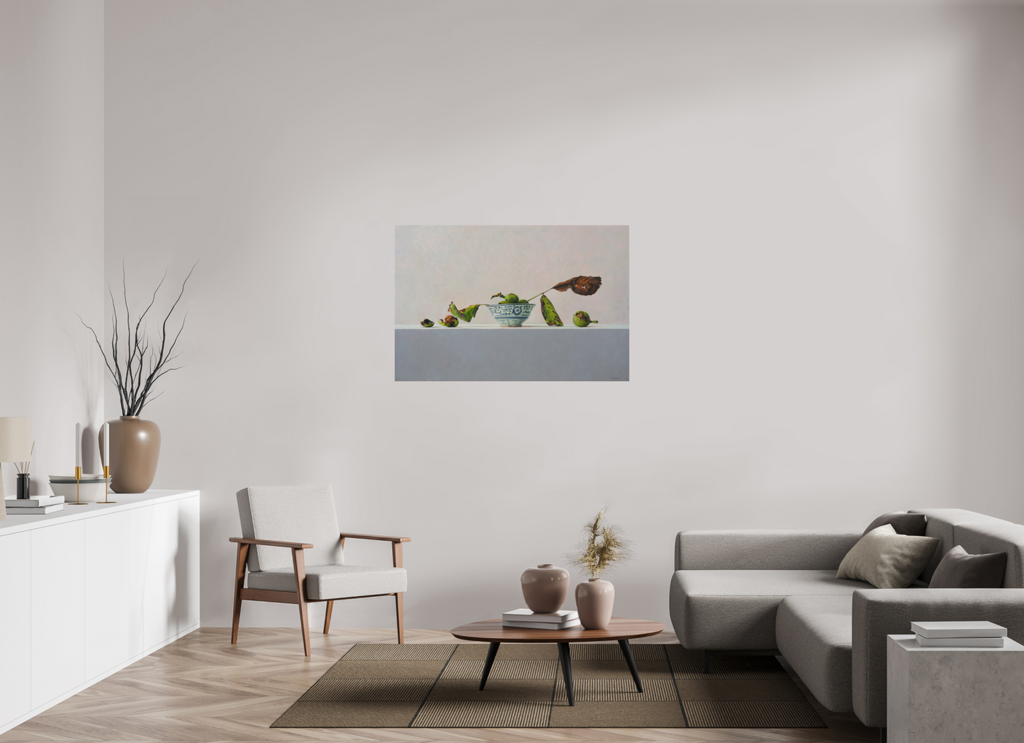 120,3 x 80 cm, Directdruk op dibond Walnuts in Chinese Bowl